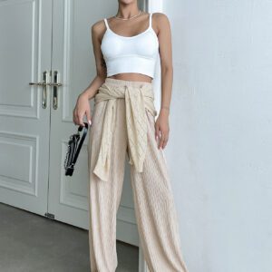 DAZY Pantalon ample taille haute