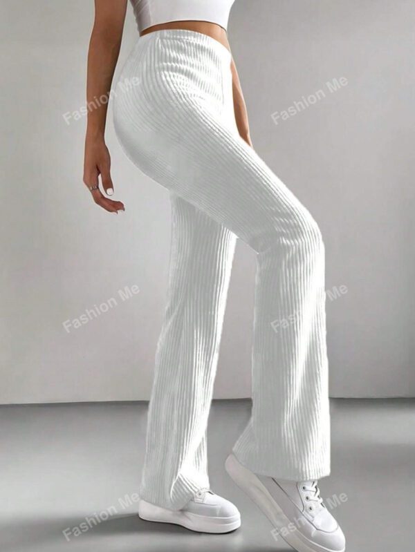 Leggings casual en tricot de couleur unie simple – Image 15