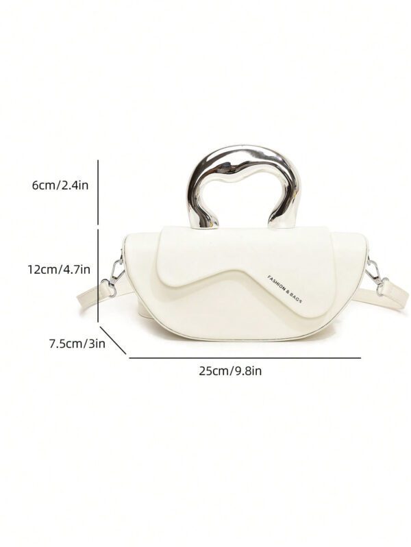 Sac De Selle À La Mode, Sac À Bandoulière Unie, Sac À Épaule De Niche – Image 3