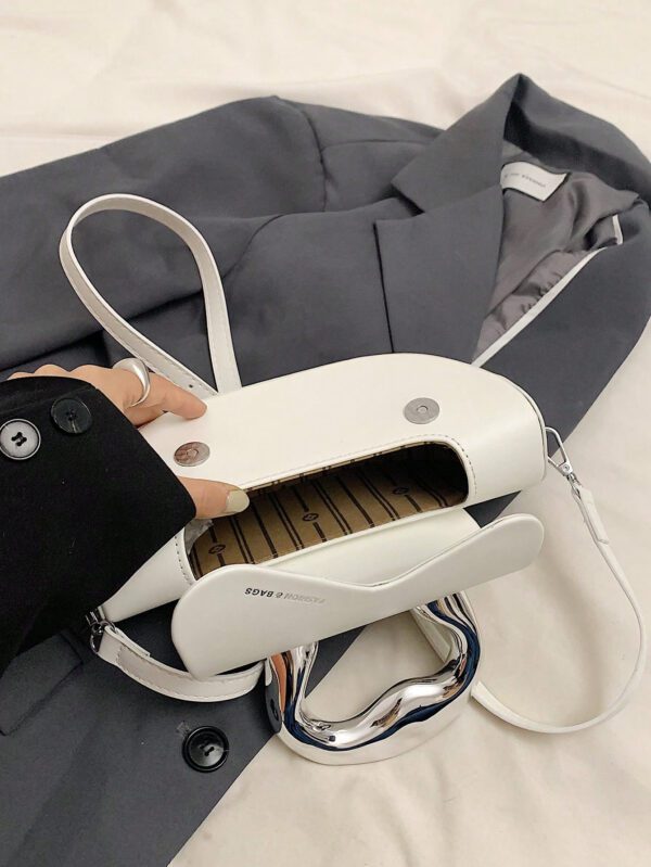 Sac De Selle À La Mode, Sac À Bandoulière Unie, Sac À Épaule De Niche – Image 4