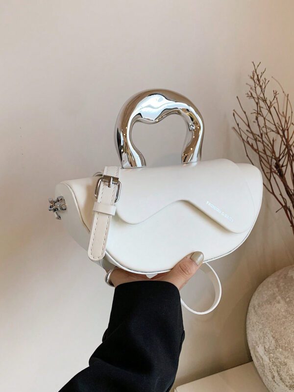 Sac De Selle À La Mode, Sac À Bandoulière Unie, Sac À Épaule De Niche – Image 5