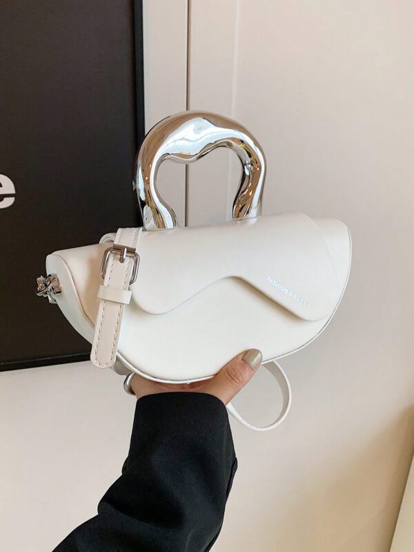 Sac De Selle À La Mode, Sac À Bandoulière Unie, Sac À Épaule De Niche – Image 6