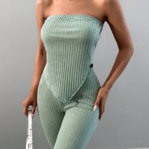 SHEIN Ensemble de deux pièces haut et pantalon tendance et confortable