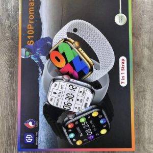 S10 ProMax 7in1 Smart Watch Bluetooth Calling Music HD DIsplay - S10 ProMax