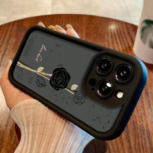 Nouveau boîtier de téléphone anti-chute haute qualité à texture de peau rainurée et extra épaisse avec design de fleurs, compatible avec iPhone 15 / Iphone 14 Pro Max, iPhone 15 Pro Max, Apple 13, iPhone 14, pour femmes, coque souple pour iPhone 11, iPhone 12 anti-chute, Xs / Xr / 7/8 couverture de protection de cas de téléphone
