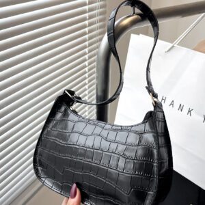 Sac à bandoulière à fermeture éclair minimaliste de couleur unie tendance et simple, sac croissant, sac à bandoulière à fermeture éclair, porte-monnaie de couleur unie, sac bordeaux et cadeau idéal pour le Nouvel An, sac bordeaux à la mode