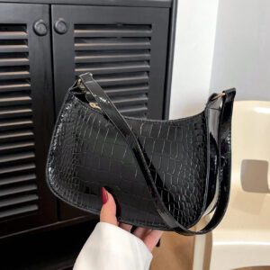 Sac à bandoulière à fermeture éclair minimaliste de couleur unie tendance et simple, sac croissant, sac à bandoulière à fermeture éclair, porte-monnaie de couleur unie, sac bordeaux et cadeau idéal pour le Nouvel An, sac bordeaux à la mode