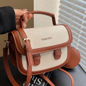 Sac à main carré miniature beige vintage à la mode en fourrure, nouveau sac à main en fourrure