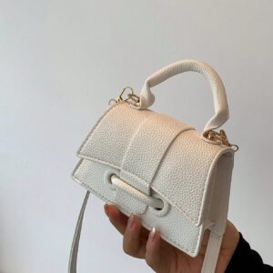 Sac Carré Petit Et Charmant À La Mode Classique À Tenue À La Main Et À Bandoulière