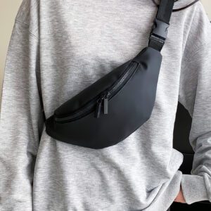 Sac banane léger et décontracté, minimaliste, parfait pour les voyages en plein air, les sports, léger, portable pour les adolescentes, les femmes, les étudiantes, les recrues et les cols blancs. Parfait pour le bureau, l'université, le travail, les affaires, les déplacements, l'extérieur, les voyages, les sorties.