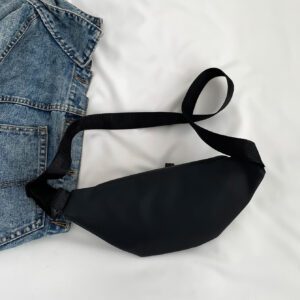 Sac banane léger et décontracté, minimaliste, parfait pour les voyages en plein air, les sports, léger, portable pour les adolescentes, les femmes, les étudiantes, les recrues et les cols blancs. Parfait pour le bureau, l'université, le travail, les affaires, les déplacements, l'extérieur, les voyages, les sorties.