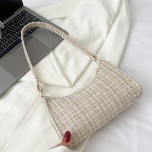 Sac à main motif à carreaux, sac à bandoulière minimaliste, décontracté léger, portable pour les femmes, les débutantes et les employés de bureau, pour les cadeaux d'enseignants, pour les filles, pour les sacs cadeaux pour femmes, le travail, les , les déplacements, les achats de la Saint-Valentin
