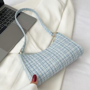 Sac à main motif à carreaux, sac à bandoulière minimaliste, décontracté léger, portable pour les femmes, les débutantes et les employés de bureau, pour les cadeaux d'enseignants, pour les filles, pour les sacs cadeaux pour femmes, le travail, les , les déplacements, les achats de la Saint-Valentin