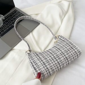 Sac à main motif à carreaux, sac à bandoulière minimaliste, décontracté léger, portable pour les femmes, les débutantes et les employés de bureau, pour les cadeaux d'enseignants, pour les filles, pour les sacs cadeaux pour femmes, le travail, les , les déplacements, les achats de la Saint-Valentin