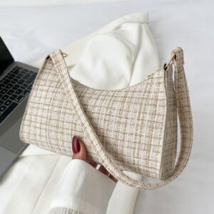 Sac à main motif à carreaux, sac à bandoulière minimaliste, décontracté léger, portable pour les femmes, les débutantes et les employés de bureau, pour les cadeaux d'enseignants, pour les filles, pour les sacs cadeaux pour femmes, le travail, les , les déplacements, les achats de la Saint-Valentin