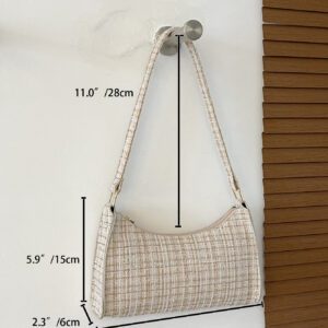 Sac à main motif à carreaux, sac à bandoulière minimaliste, décontracté léger, portable pour les femmes, les débutantes et les employés de bureau, pour les cadeaux d'enseignants, pour les filles, pour les sacs cadeaux pour femmes, le travail, les , les déplacements, les achats de la Saint-Valentin