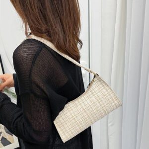 Sac à main motif à carreaux, sac à bandoulière minimaliste, décontracté léger, portable pour les femmes, les débutantes et les employés de bureau, pour les cadeaux d'enseignants, pour les filles, pour les sacs cadeaux pour femmes, le travail, les , les déplacements, les achats de la Saint-Valentin