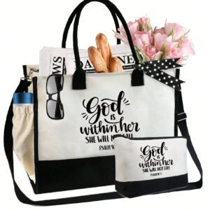 Sac fourre-tout de plage pour femmes, sac en canevas pour accessoires de plage, convient pour le mariage, l'anniversaire, les vacances, est un excellent cadeau pour les femmes, les mères, les enseignants, les amis, les demoiselles d'honneur, les étudiants, la rentrée scolaire, grand sac, sac de voyage pour les vacances, le week-end, les courts séjours, cadeau d'anniversaire personnalisé pour l'ami, elle, avec écharpe