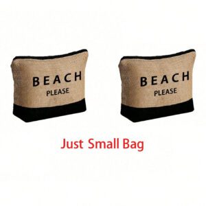 Sac fourre-tout de plage pour femmes, sac en canevas pour accessoires de plage, convient pour le mariage, l'anniversaire, les vacances, est un excellent cadeau pour les femmes, les mères, les enseignants, les amis, les demoiselles d'honneur, les étudiants, la rentrée scolaire, grand sac, sac de voyage pour les vacances, le week-end, les courts séjours, cadeau d'anniversaire personnalisé pour l'ami, elle, avec écharpe
