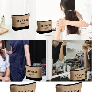 Sac fourre-tout de plage pour femmes, sac en canevas pour accessoires de plage, convient pour le mariage, l'anniversaire, les vacances, est un excellent cadeau pour les femmes, les mères, les enseignants, les amis, les demoiselles d'honneur, les étudiants, la rentrée scolaire, grand sac, sac de voyage pour les vacances, le week-end, les courts séjours, cadeau d'anniversaire personnalisé pour l'ami, elle, avec écharpe