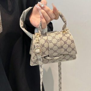 Sac à main carré petit et décontracté avec cordon de serrage et fermoir tendance