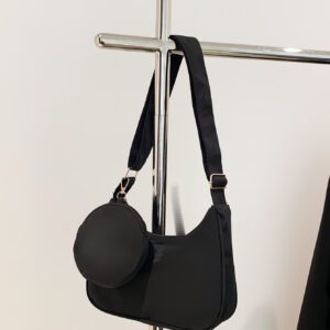 Sac à bandoulière à la mode de forme de croissant de couleur unicolore avec sangle réglable pour femmes, peut être utilisé comme sac à bandoulière ou sac à épaule, polyvalent pour tenues décontractées ou professionnelles