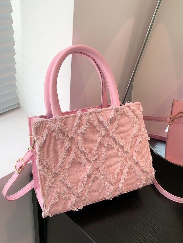 Sac Fourre-Tout À La Mode Franges Avec Réglable Bretelles – Image 3