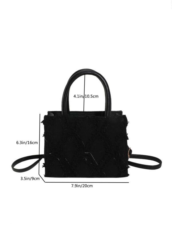 Sac Fourre-Tout À La Mode Franges Avec Réglable Bretelles – Image 5