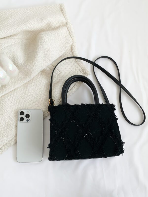 Sac Fourre-Tout À La Mode Franges Avec Réglable Bretelles – Image 6