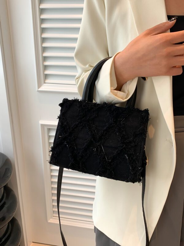 Sac Fourre-Tout À La Mode Franges Avec Réglable Bretelles – Image 9