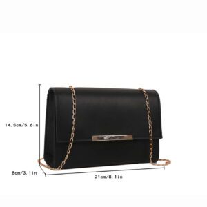 Nouveau sac carré populaire avec bandoulière chaîne, sac à bandoulière pour femme simple de couleur unie avec sac à bandoulière décontracté rétro, 2021