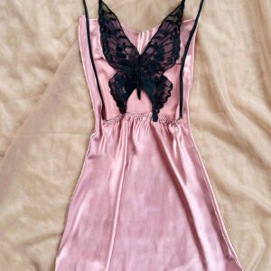 1 pièce Robe mini avec bretelles spaghetti sexy et dos nu pour femmes, nuisette en satin couleur unie confortable, convient pour un port quotidien, Halloween