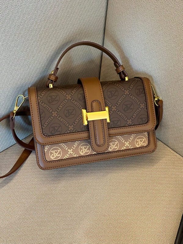 Sac fourre-tout vintage de grande capacité, sac à bandoulière de luxe en PU, sac à main et sac à main décontracté classique pour femme, sac tendance pour femme, sac d'inspiration rétro simple pour femme
