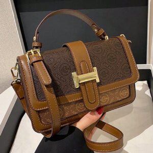 Sac fourre-tout vintage de grande capacité, sac à bandoulière de luxe en PU, sac à main et sac à main décontracté classique pour femme, sac tendance pour femme, sac d'inspiration rétro simple pour femme