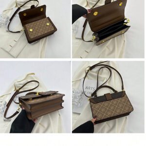 Sac fourre-tout vintage de grande capacité, sac à bandoulière de luxe en PU, sac à main et sac à main décontracté classique pour femme, sac tendance pour femme, sac d'inspiration rétro simple pour femme