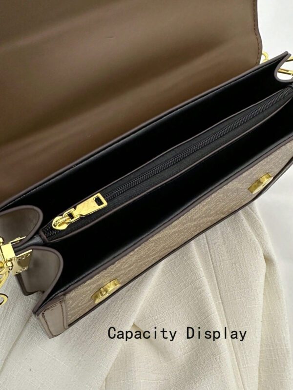 Sac fourre-tout vintage de grande capacité, sac à bandoulière de luxe en PU, sac à main et sac à main décontracté classique pour femme, sac tendance pour femme, sac d'inspiration rétro simple pour femme – Image 12