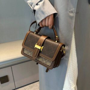 Sac fourre-tout vintage de grande capacité, sac à bandoulière de luxe en PU, sac à main et sac à main décontracté classique pour femme, sac tendance pour femme, sac d'inspiration rétro simple pour femme