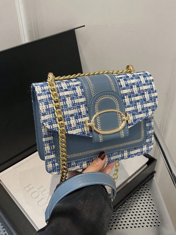 Sac Carré À Carreaux À Rabat Chaîne – Image 6