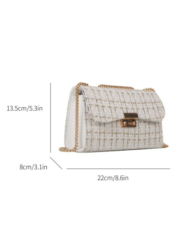 Sac Carré À Carreaux À Rabat Chaîne – Image 12
