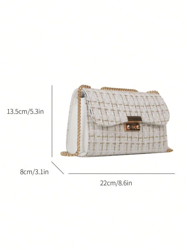 Sac Carré À Carreaux À Rabat Chaîne – Image 18