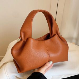 Sac à main élégant pour femmes, sac fourre-tout élégant, design nuage et boulette, noir, sac tendance pour femmes élégantes
