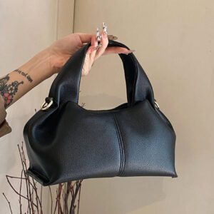 Sac à main élégant pour femmes, sac fourre-tout élégant, design nuage et boulette, noir, sac tendance pour femmes élégantes