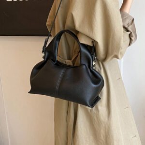 Sac à main élégant pour femmes, sac fourre-tout élégant, design nuage et boulette, noir, sac tendance pour femmes élégantes