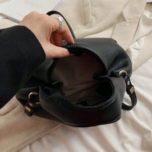 Sac à main élégant pour femmes, sac fourre-tout élégant, design nuage et boulette, noir, sac tendance pour femmes élégantes