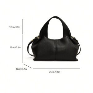 Sac à main élégant pour femmes, sac fourre-tout élégant, design nuage et boulette, noir, sac tendance pour femmes élégantes