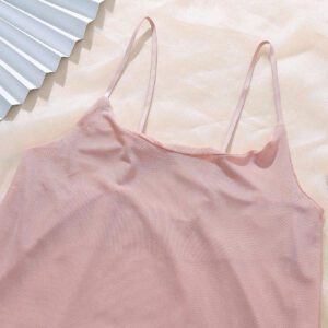 Ning xue yan ying 2 pièces/Ensemble Lingerie sexy pour femme, robe longue transparente à bretelles détachables ultra fine, ensemble de nuisette longue fendue élégante et de vêtement de nuit