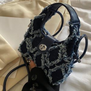 Sac hobo mini léger et casual chic. Bordure brute rose à fermoir torsadé à la mode. Parfait pour la vie quotidienne des adolescentes, des femmes, des étudiantes, des débutants et des cols blancs. Idéal pour le bureau, l'université, le travail, les déplacements, l'extérieur, les voyages, les sorties, la Saint-Valentin