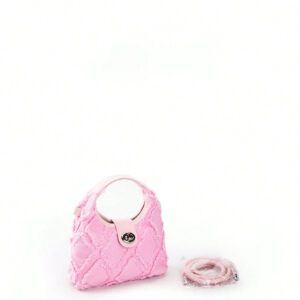 Sac hobo mini léger et casual chic. Bordure brute rose à fermoir torsadé à la mode. Parfait pour la vie quotidienne des adolescentes, des femmes, des étudiantes, des débutants et des cols blancs. Idéal pour le bureau, l'université, le travail, les déplacements, l'extérieur, les voyages, les sorties, la Saint-Valentin