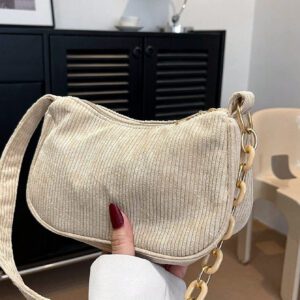 Sac à bandoulière élégant unicolore léger et à une épaule
