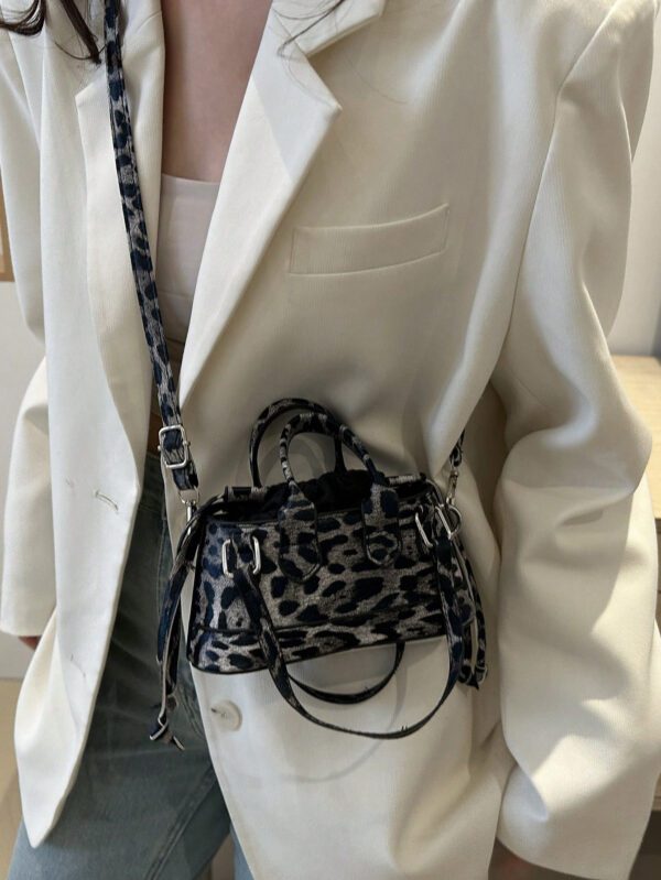 Mini sac à main seau mode pour femme motif crocodile – Image 4
